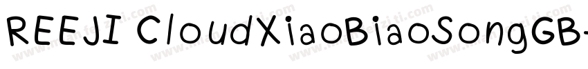 REEJI CloudXiaoBiaoSongGB字体转换